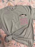 Monogram Fish Embroidered Tee