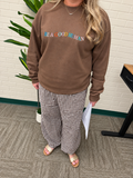 Be a Good Human - Embroidered Sweatshirt