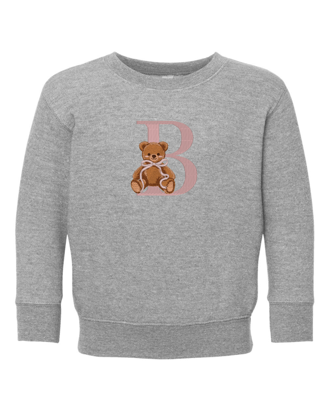 Embroidered Teddy Bear Sweatshirt