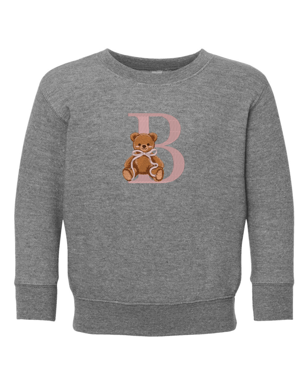 Embroidered Teddy Bear Sweatshirt