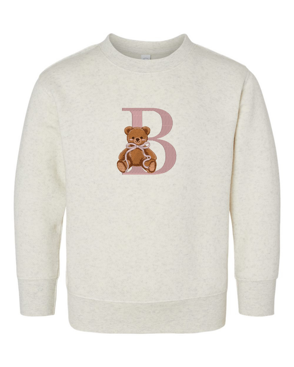 Embroidered Teddy Bear Sweatshirt