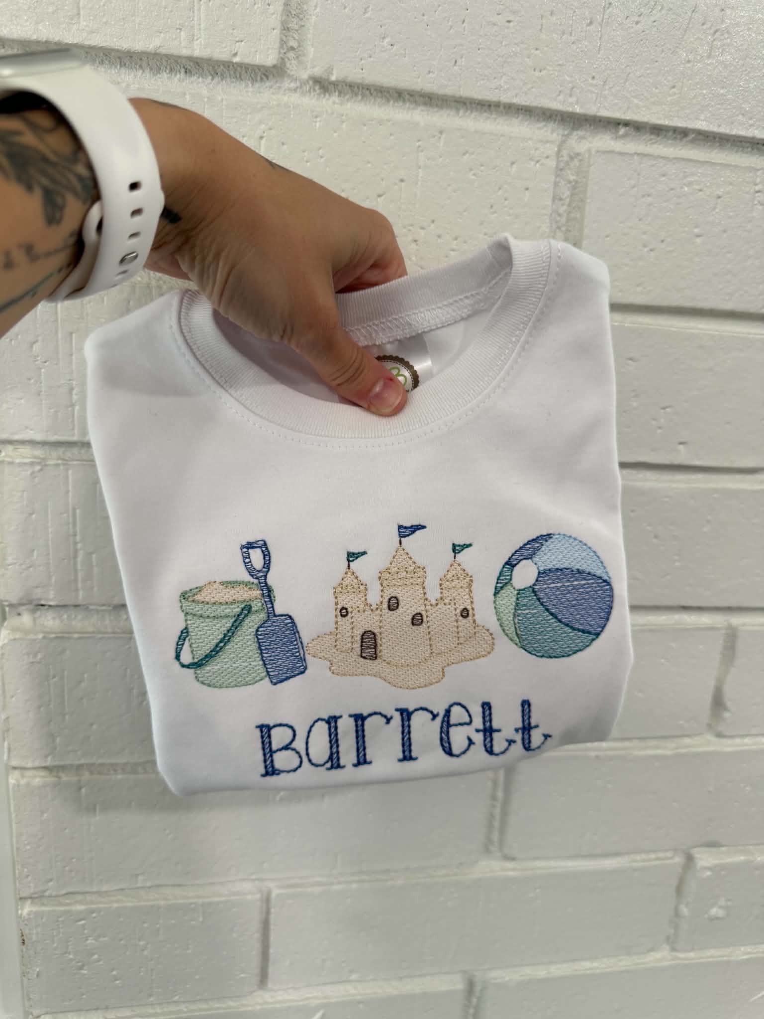Embroidered Beach Tee