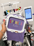 Colorful Embroidered Name Tees