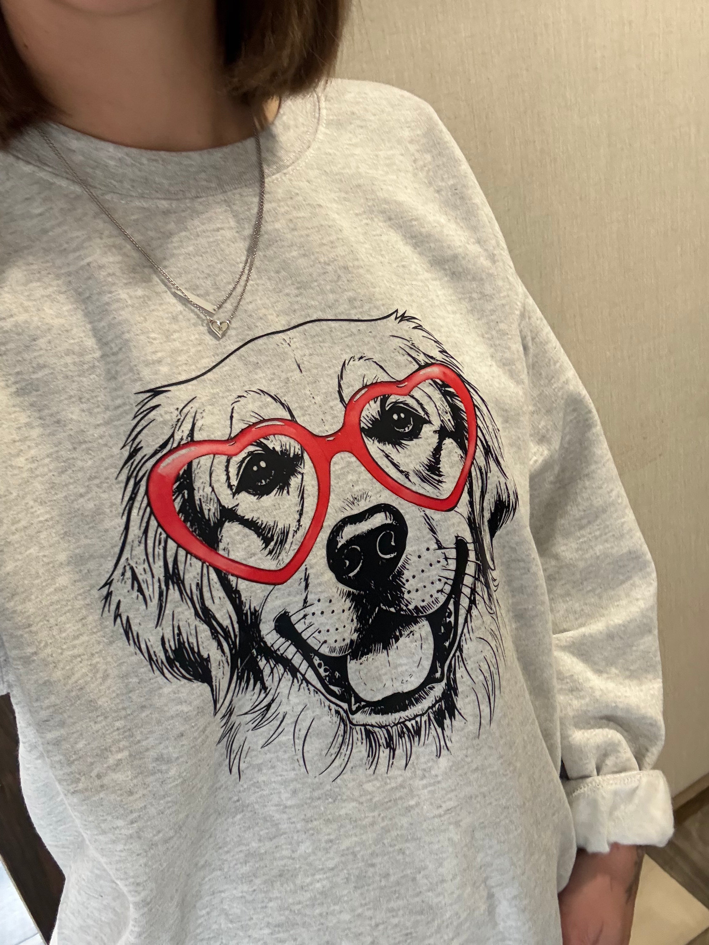 Pet Heart Glasses Sweatshirt