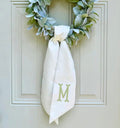 One Initial Wreath Sash