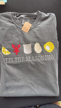 Tis the Seasoning Embroidered Tee